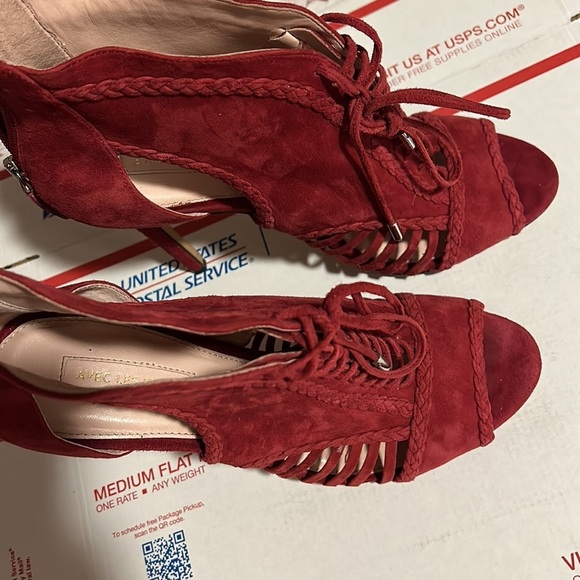 AVEC LES FILLES JOYCE BOOTIE cherry pink size 10M - Picture 10 of 10